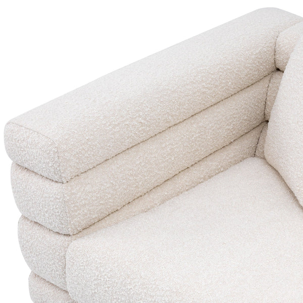White New York Sofa Brushed brass finish legs - Cotton Home