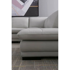 Marcels Wide Leather Match Sofa & Chaise - Cotton Home