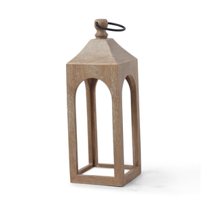 Era Wooden Lantern, Set Of 2 - Whitewash