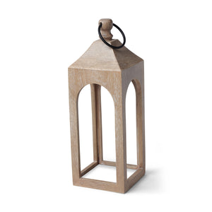 Era Wooden Lantern, Set Of 2 - Whitewash