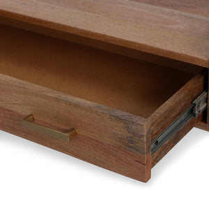 Array Ladder Desk With EPL Finish - Natural & Gold