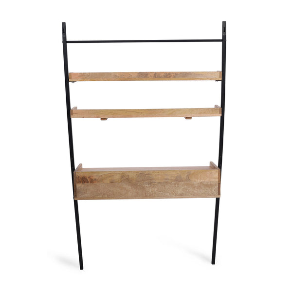 Array Ladder Desk With EPL Finish - Natural & Black