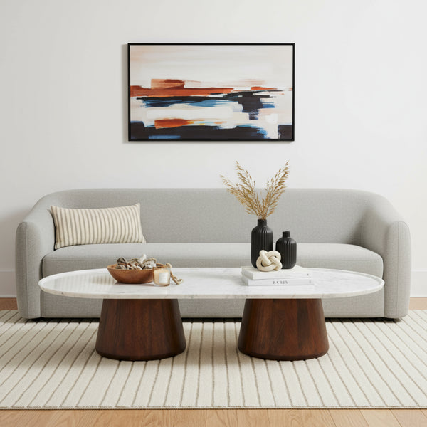 Elara Tables With Marble Top, Set of 2
