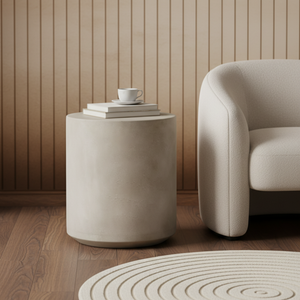 Oslo Metal Side Table - White