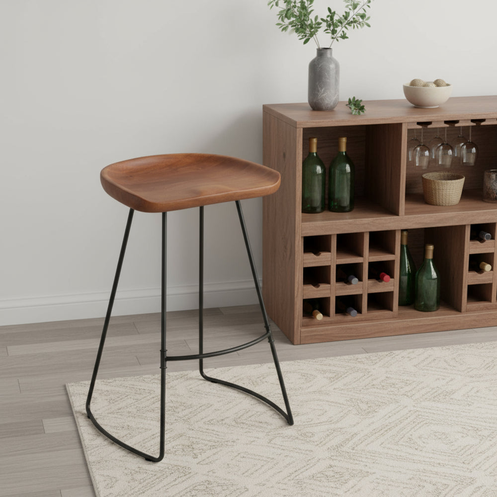 Toby Bar Stool - Walnut