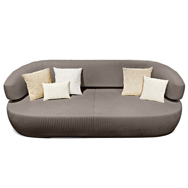 Nova 3-Seater Velvet Sofa in  â€“ Luxurious Comfort, L230cm x W110cm x H86cm - Cotton Home