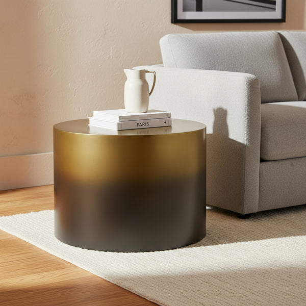 Ombre Metal Coffee Table, Gold