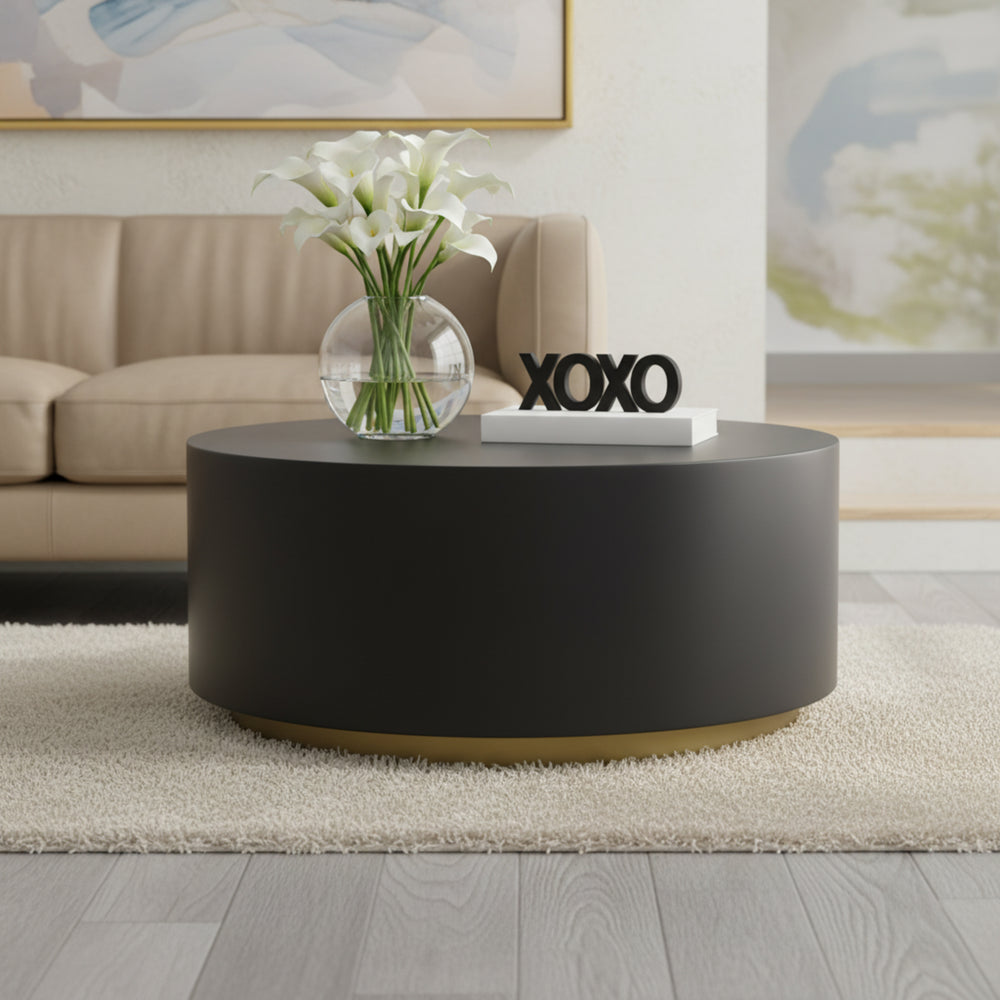 Milo Metal Coffee Table, Black