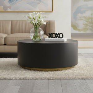 Milo Metal Coffee Table, Black