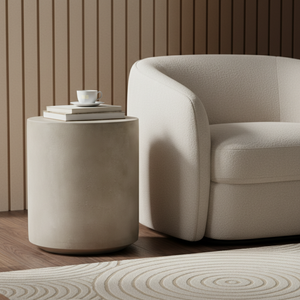 Oslo Metal Side Table - White