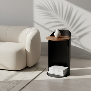 Tia Metal Side Table - Black