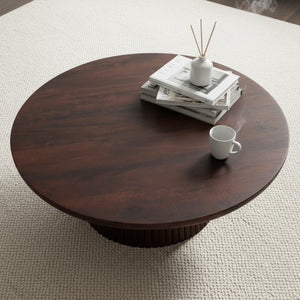 Agnus Coffee Table, Large - Dark Walnut