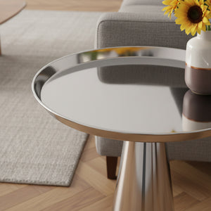 Layla Side Table - Silver