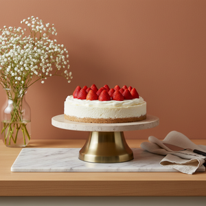Eira Marble Cake Stand - Gold