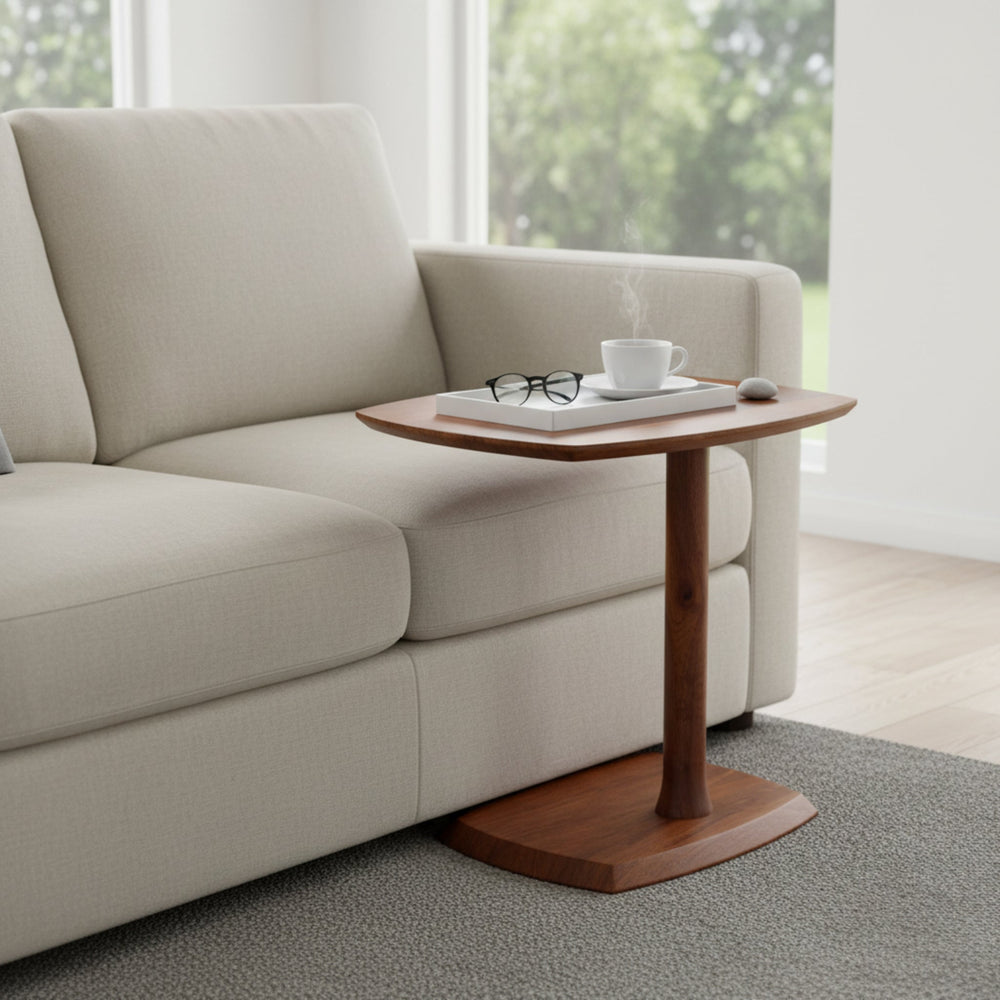 Tilly Wooden Side Table - Walnut