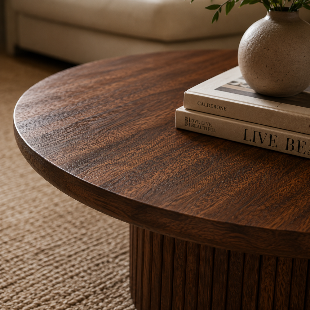Agnus Coffee Table, Medium - Walnut