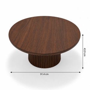Agnus Table Set - Walnut