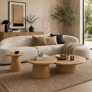 Agnus Table, Set of 3 - Natural