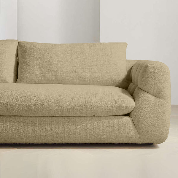 Italian Pearl Design 2-Seater Sofa â€“ Elegant Pearl Fabric Upholstery, Premium Comfort & Style - Cotton Home
