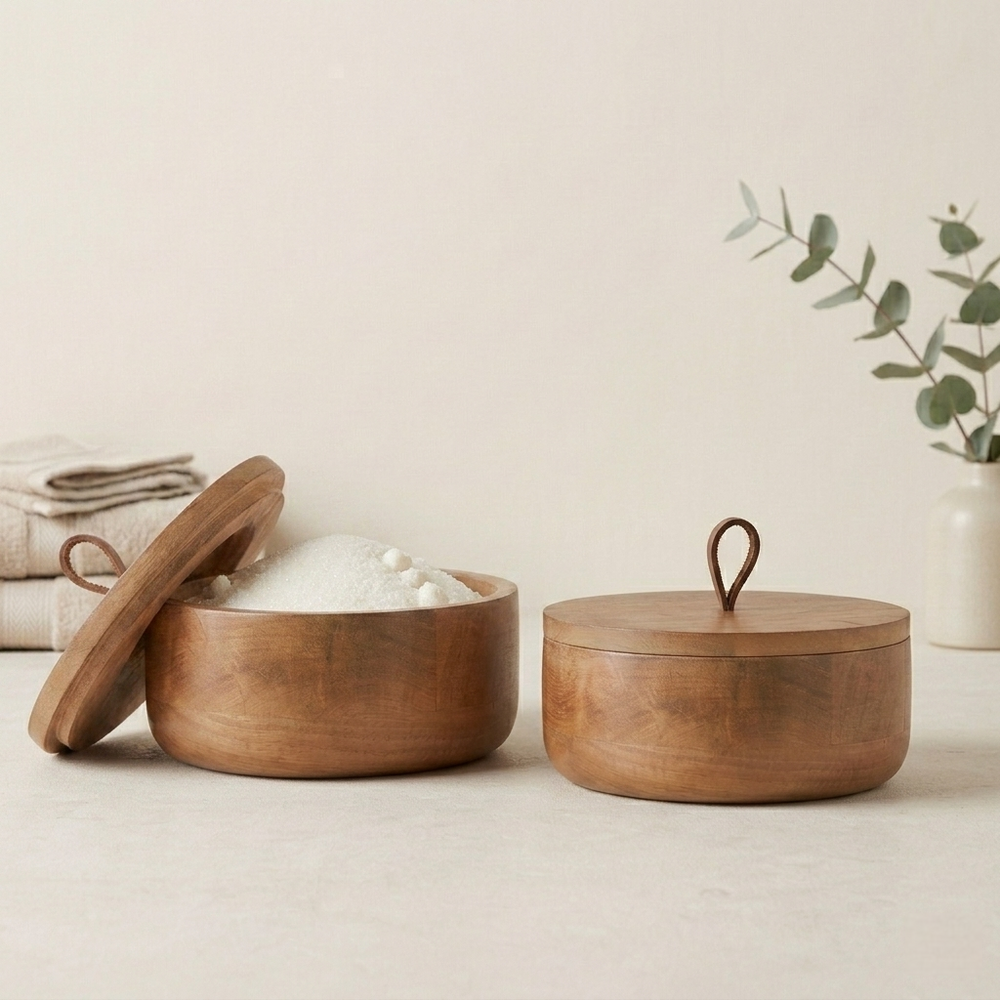 Bento Storage Box, Set of 2 - Natural