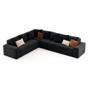 Harmony Haven 4 Seater Sofa in Luxurious Brown Velvet â€“ L350cm x W180cm x H75cm Stylish, Comfortable, and Durable Sofa for Elegant Living Spaces - Cotton Home