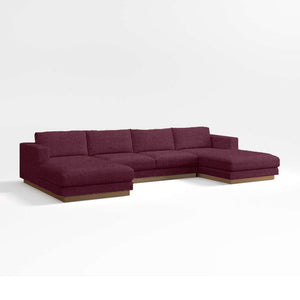 Tidal Double Chaise Fabric Sectional Sofa  Luxury Seating by Cotton Home - Cotton Home