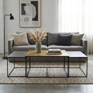 Serra Nesting Coffee Table, Set of 3 - Black