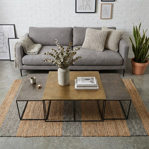Serra Nesting Coffee Table, Set of 3 - Black