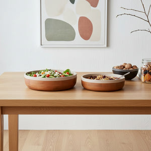 Orbis Wooden Serving Bowl, Set Of 2 - Natural