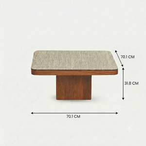 Rio Coffee Table With Antique Mirror Top