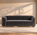 Fiona 3 Seater Velvet Sofa - L247cm x W94cm x H81cm