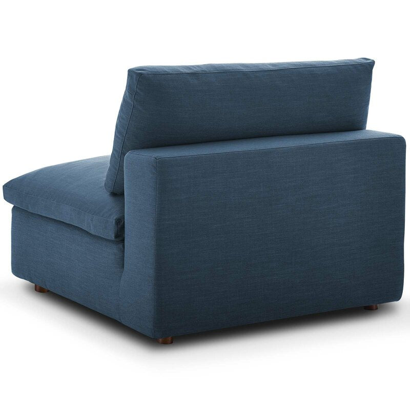 Novara 8-Seater Modular Fabric Sofa Symmetrical Design, Wide & Spacious, Ash Blue Upholstery, 400cm x 300cm x 89cm