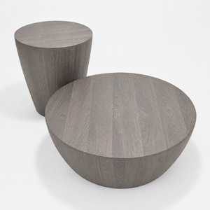 Owen Coffee & Side Table Set - Graywash Walnut