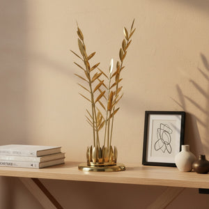 Falak Metal Leaf Decorative Accent - Gold