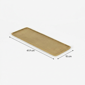 Ira Metal Platter, Large - Gold