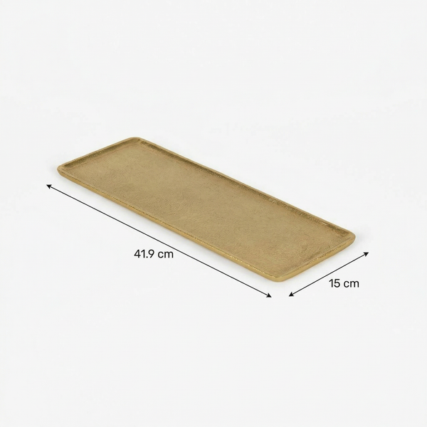 Ira Metal Platter, Large - Gold