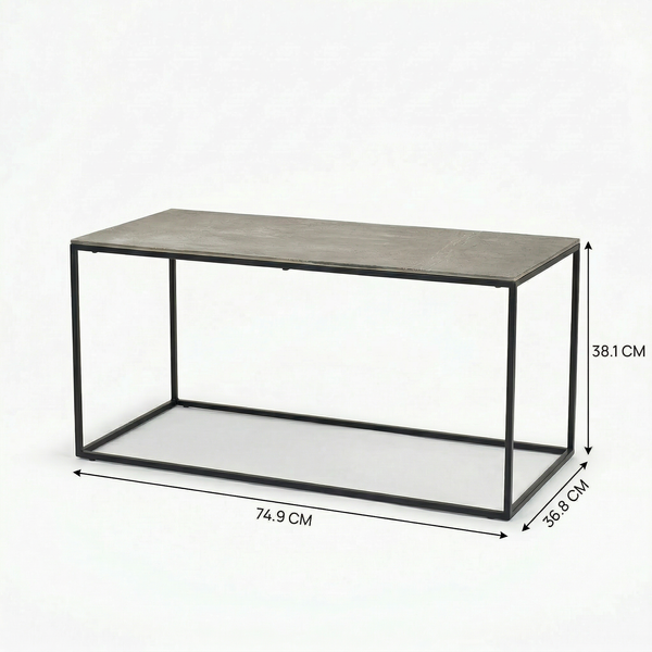 Serra Rectangular Coffee Table - Silver