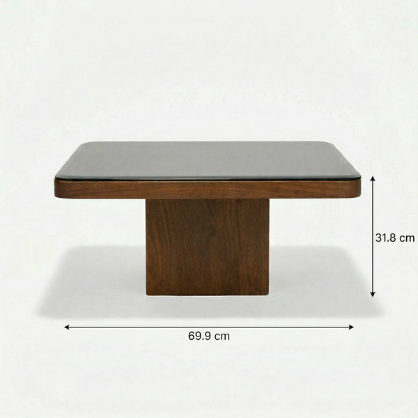 Rio Black Glass Coffee Table