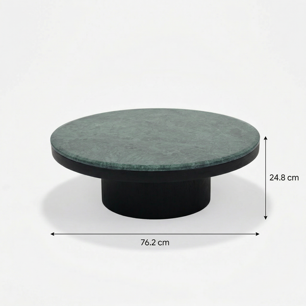 Mayo & Miyo Table Set - Glass, Green Marble