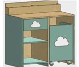 Dream Kids Study Table- Green