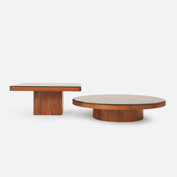 Mayo & Rio Table Set - Black & Walnut
