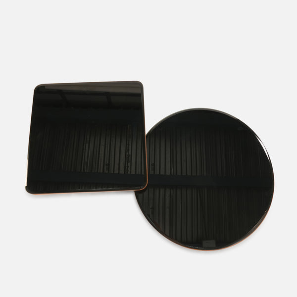 Mayo & Rio Table Set - Black & Walnut