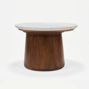 Elara Coffee Table with Marble Top - Medium