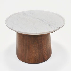 Elara Coffee Table with Marble Top - Medium