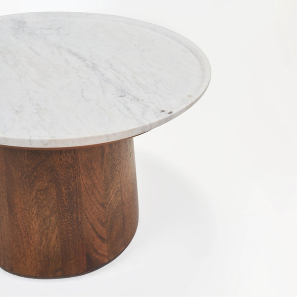 Elara Coffee Table with Marble Top - Medium