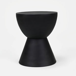 Barrel Metal Side Table - Black