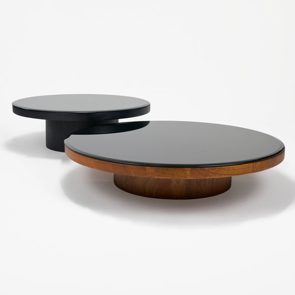 Mayo & Miyo Table Set - Black & Walnut