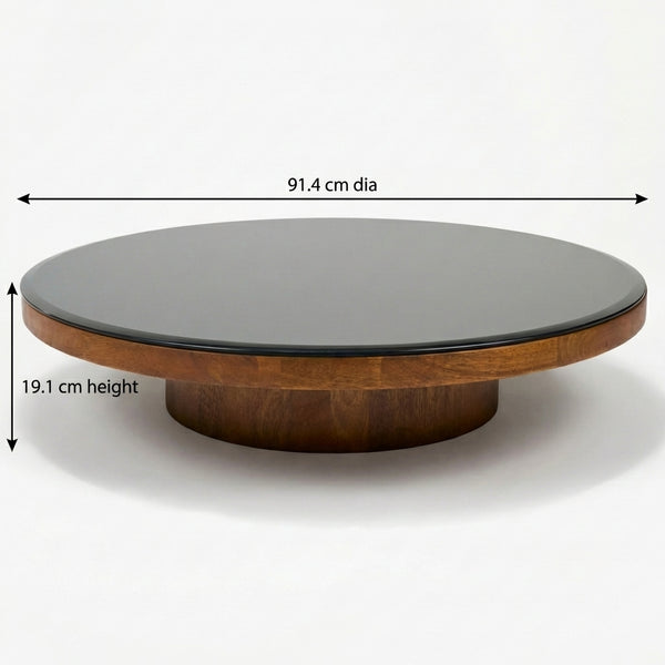 Mayo & Miyo Table Set - Black Glass, Torrento Marble