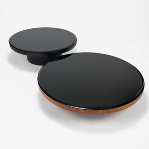 Mayo & Miyo Table Set - Black & Walnut