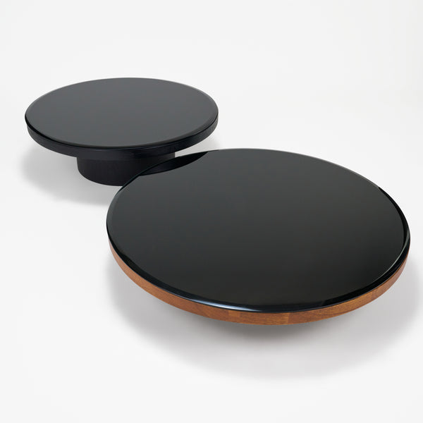 Mayo & Miyo Table Set - Black & Walnut